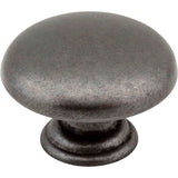 Hardware Resources - 1-3/16'' Diameter Gun Metal Gatsby Cabinet Mushroom Knob - Gun Metal