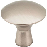 Hardware Resources - 1-1/16'' Diameter Satin Nickel Zachary Cabinet Mushroom Knob - Satin Nickel