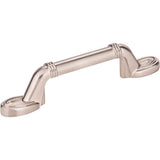 Hardware Resources - 3'' Center-to-Center Satin Nickel Ringed Detail Vienna Cabinet Pull - Satin Nickel