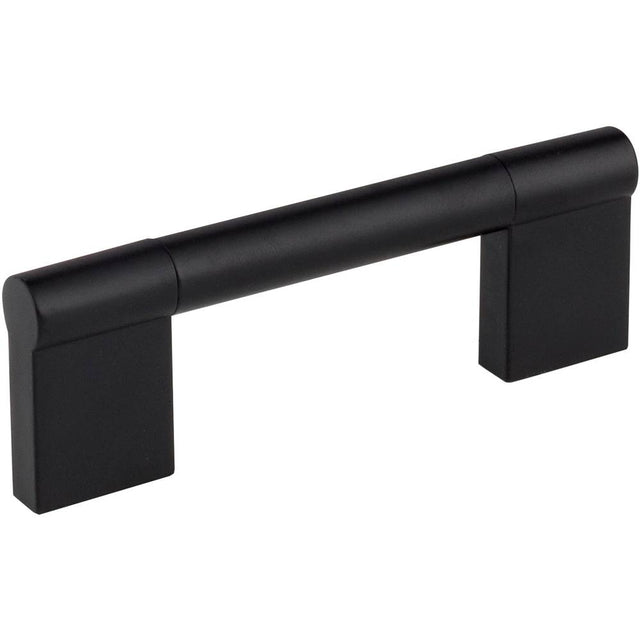 Hardware Resources - 96 mm Center-to-Center Matte Black Knox Cabinet Bar Pull - Matte Black