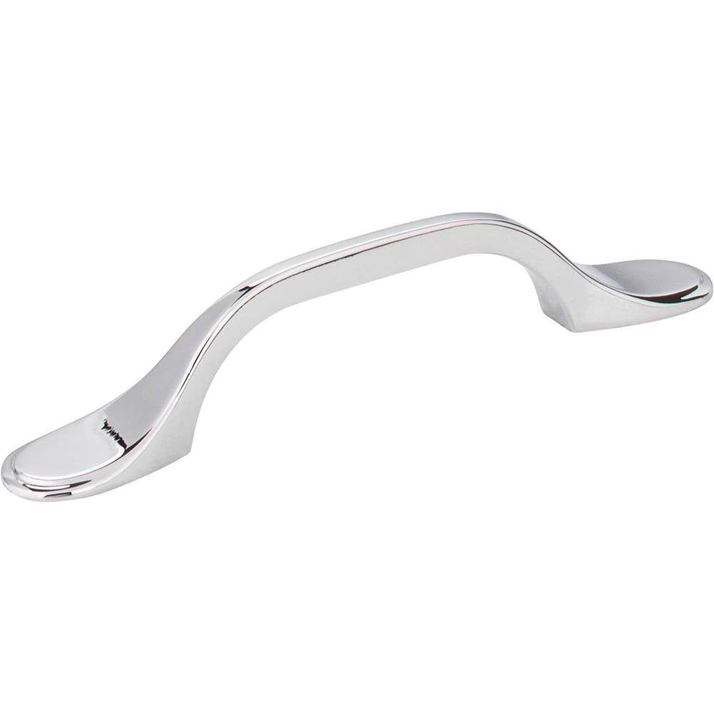 Hardware Resources - 3'' Center-to-Center Polished Chrome Kenner Cabinet Pull - Polished Chrome