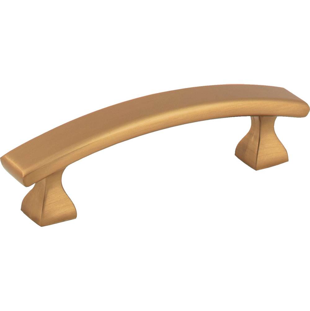 Hardware Resources - 3'' Center-to-Center Satin Bronze Square Hadly Cabinet Pull - Satin Bronze
