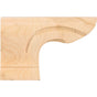 Hardware Resources - 6'' W x 1-1/8'' D x 4'' H Maple Left Rounded Pedestal Foot - Unfinished