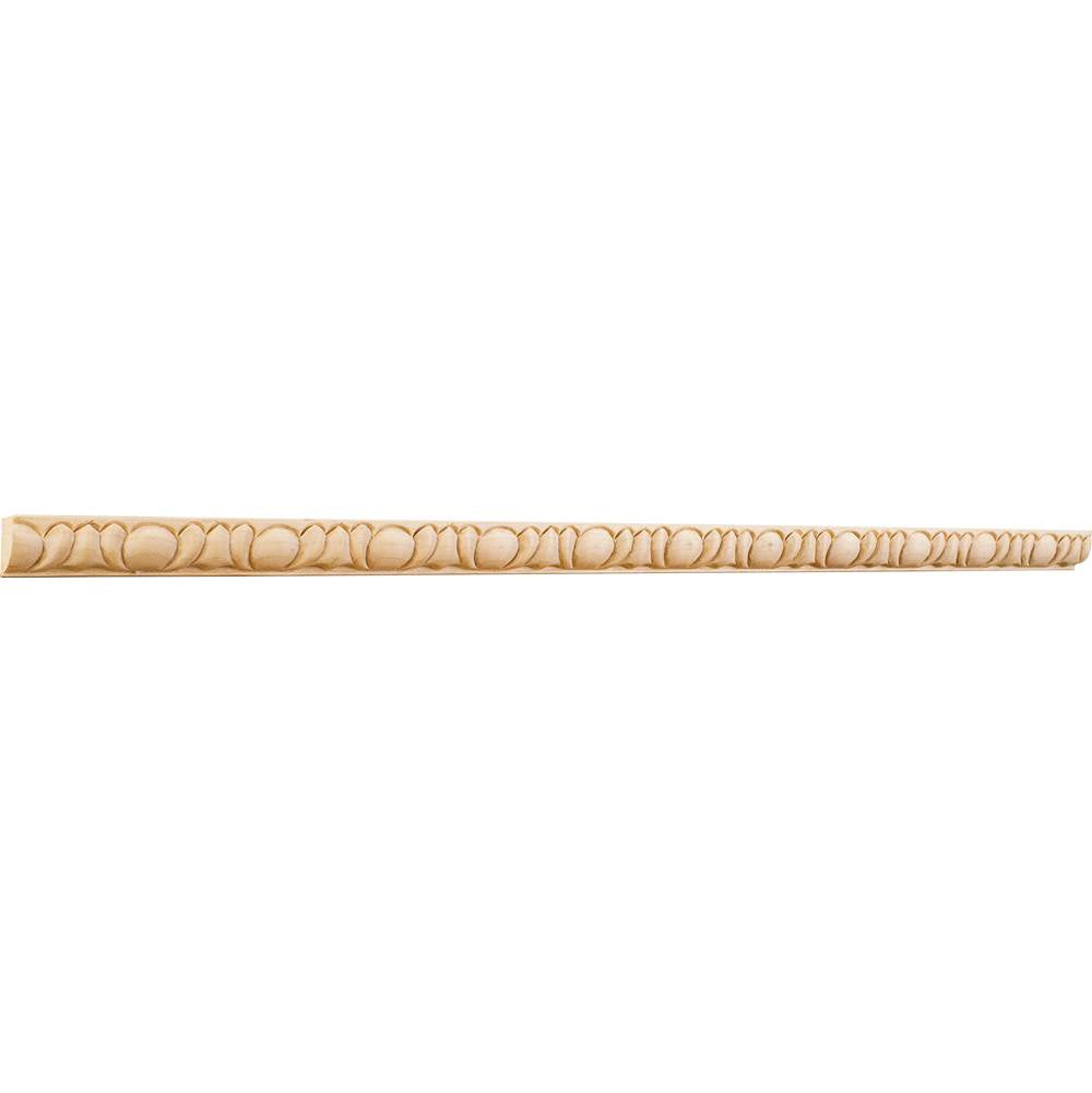 Hardware Resources - 5/16'' D x 5/8'' H Maple Egg and Dart Hand Carved Moulding - Unfinished