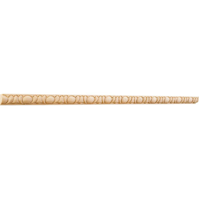 Hardware Resources - 5/16'' D x 5/8'' H Maple Egg and Dart Hand Carved Moulding - Unfinished