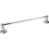 Hardware Resources - Fairview Polished Chrome 24'' Single Towel Bar - Contractor Packed - Polished Chrome