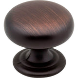 Hardware Resources - 1-1/4'' Diameter Brushed Oil Rubbed Bronze Florence Cabinet Mushroom Knob - Brushed Oil Rubbed Bronze