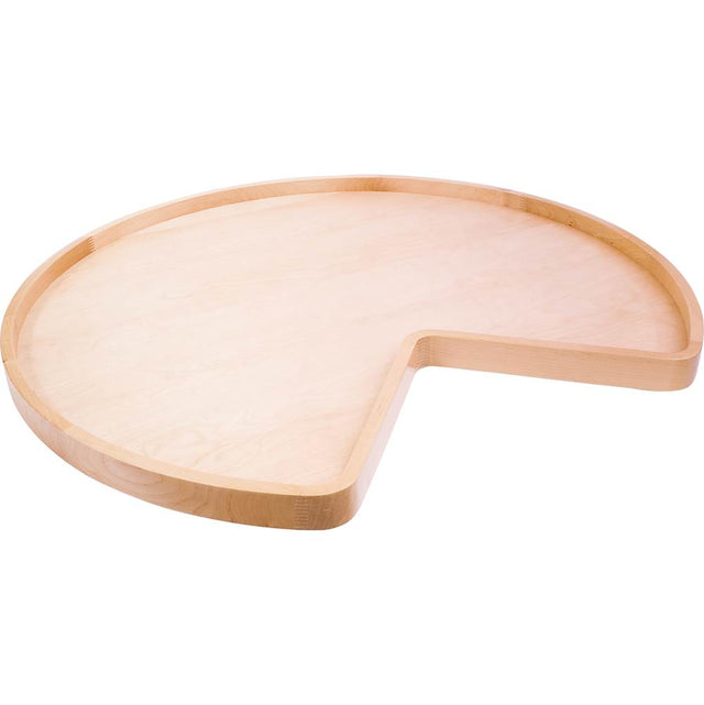 Hardware Resources - 28'' Kidney Wood Lazy Susan Shelf - UV Coated