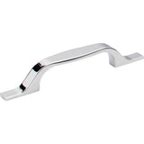 Hardware Resources - 96 mm Center-to-Center Polished Chrome Square Cosgrove Cabinet Pull - Polished Chrome