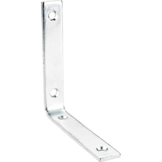Hardware Resources - 4'' x 4'' Zinc Plated Steel Corner Brace - Zinc