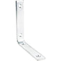 Hardware Resources - 4'' x 4'' Zinc Plated Steel Corner Brace - Zinc