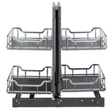 STORAGE WITH STYLE  Black Nickel 15'' Full-Height Blind Corner Organizer