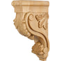 Hardware Resources - 3-3/8'' W x 7-3/4'' D x 13'' H Cherry Acanthus Corbel - Unfinished