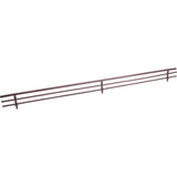 Hardware Resources - 23'' Wide Dark Bronze Wire Shoe Fence for Shelving - Dark Bronze