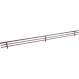 Hardware Resources - 29'' Wide Dark Bronze Wire Shoe Fence for Shelving - Dark Bronze