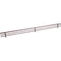 Hardware Resources - 29'' Wide Dark Bronze Wire Shoe Fence for Shelving - Dark Bronze