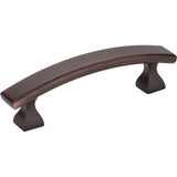 Hardware Resources - 3'' Center-to-Center Brushed Oil Rubbed Bronze Square Hadly Cabinet Pull - Brushed Oil Rubbed Bronze