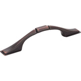 Hardware Resources - 3'' Center-to-Center Brushed Oil Rubbed Bronze Square Hammond Cabinet Pull - Brushed Oil Rubbed Bronze