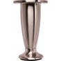 Hardware Resources - Adjustable 4'' - 4-1/2'' Satin Nickel Round Metal Furniture Leg - Satin Nickel