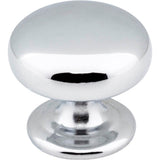 Hardware Resources - 1-1/4'' Diameter Polished Chrome Florence Cabinet Mushroom Knob - Polished Chrome