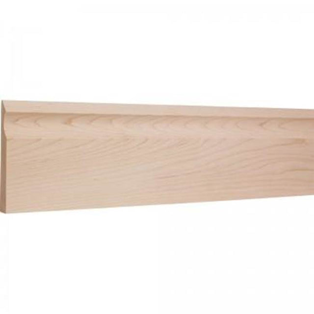 Hardware Resources - 3/4'' D x 5'' H Hard Maple Cove Cutout Base Moulding - Unfinished
