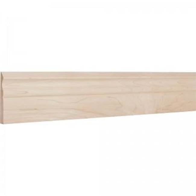 Hardware Resources - 5/8'' D x 4'' H Poplar Scalloped Edge Base Moulding - Unfinished