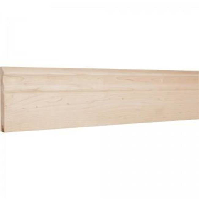 Hardware Resources - 3/4'' D x 5'' H Poplar Scalloped Edge Base Moulding - Unfinished