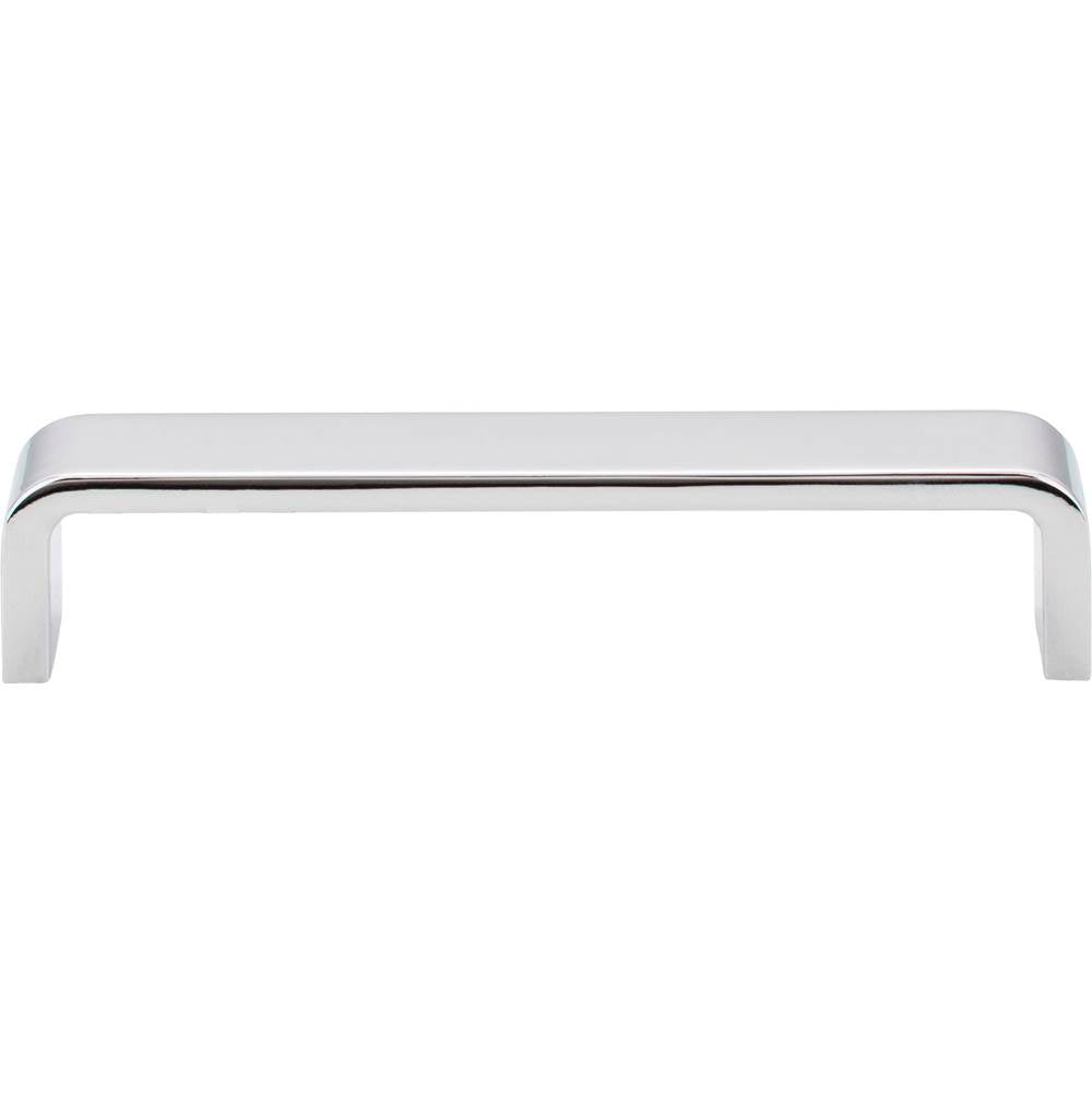 128 mm Center-to-Center Brushed Chrome Square Asher Cabinet Pull