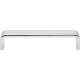 128 mm Center-to-Center Brushed Chrome Square Asher Cabinet Pull