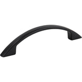 Hardware Resources - 96 mm Center-to-Center Matte Black Arched Somerset Cabinet Pull - Matte Black
