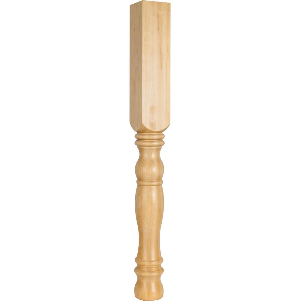 Hardware Resources - 3-1/2'' W x 3-1/2'' D x 35-1/2'' H Cherry Turned Leg - Unfinished