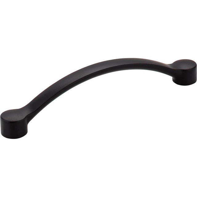 Hardware Resources - 128 mm Center-to-Center Matte Black Arched Belfast Cabinet Pull - Matte Black