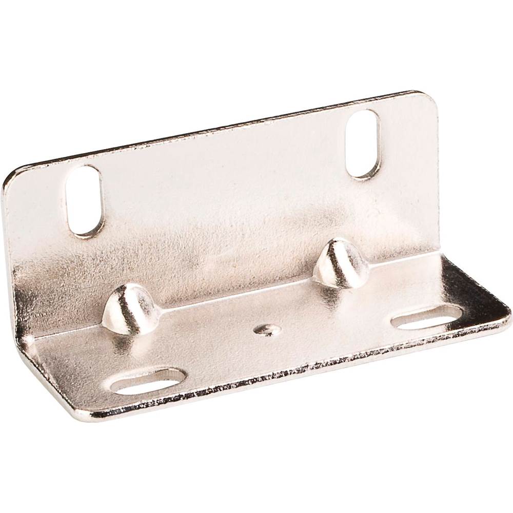 Hardware Resources - 3'' x 3'' x 3/4'' Zinc Universal Angle Bracket - Bright Nickel