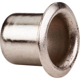 Hardware Resources - Bright Nickel 1/4'' Grommet for 7 mm Hole - Priced and Sold by the Thousand - Bright Nickel