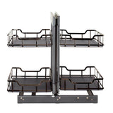 STORAGE WITH STYLE  Black Nickel 18'' Full-Height Blind Corner Organizer
