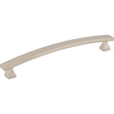 Hardware Resources - 160 mm Center-to-Center Satin Nickel Square Hadly Cabinet Pull - Satin Nickel