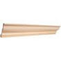Hardware Resources - 3/4'' D x 4-1/8'' H Oak Full Overlay Standard Crown Moulding - Unfinished