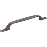 Hardware Resources - 160 mm Center-to-Center Brushed Pewter Square Cosgrove Cabinet Pull - Brushed Pewter