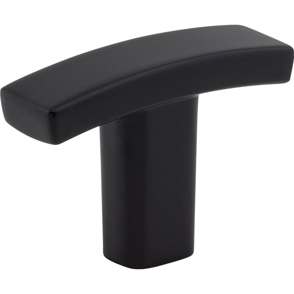 Hardware Resources - 1-1/2'' Overall Length Matte Black Square Thatcher Cabinet ''T'' Knob - Matte Black