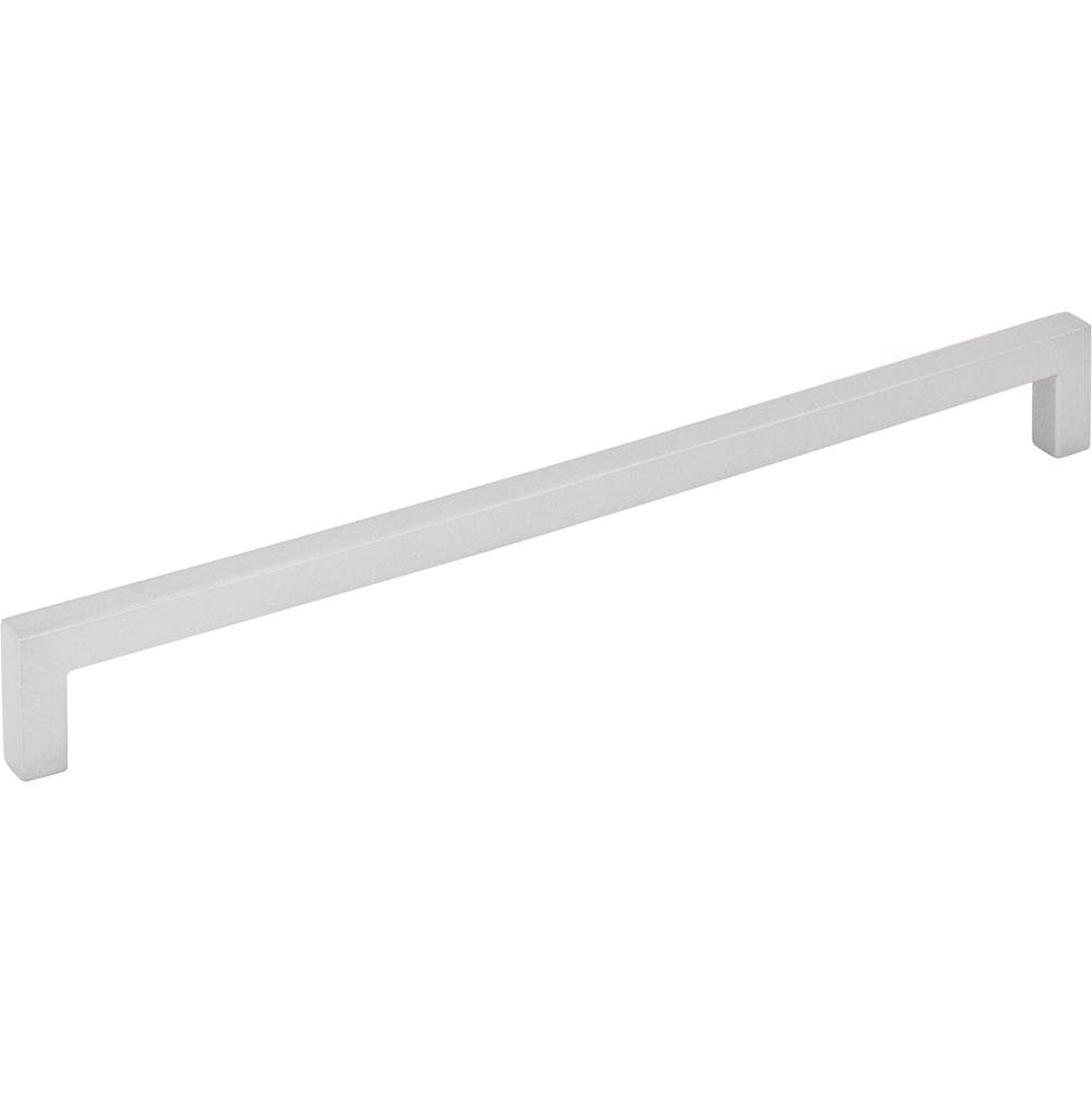 Hardware Resources - 224 mm Center-to-Center Matte Silver Square Stanton Cabinet Bar Pull - Matte Silver