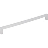 Hardware Resources - 224 mm Center-to-Center Matte Silver Square Stanton Cabinet Bar Pull - Matte Silver