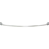 Hardware Resources - 56''-72'' Polished Chrome Adjustable Curved Shower Curtain Rod - Retail Packaged - Polished Chrome
