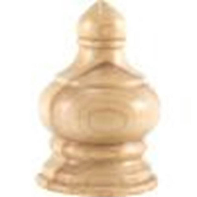 Hardware Resources - 2-1/4'' W x 1-1/8'' D x 11-1/4'' H Cherry Transition Finial - Unfinished