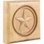 Hardware Resources - 4'' W x 7/8'' D x 4'' H Maple Star Rosette - Unfinished