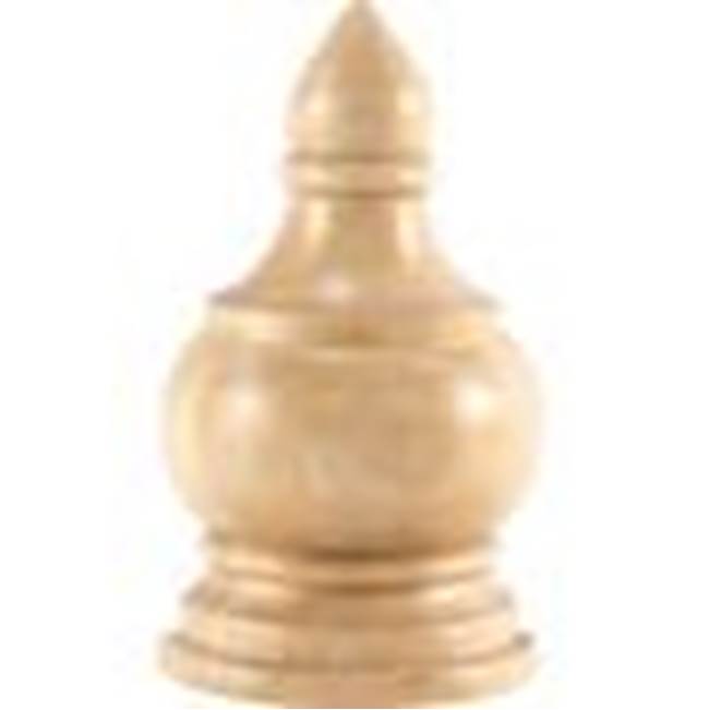 Hardware Resources - 3-1/4'' W x 1-5/8'' D x 5-1/2'' H Oak Transition Finial - Unfinished