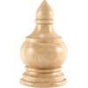 Hardware Resources - 3-1/4'' W x 1-5/8'' D x 5-1/2'' H Oak Transition Finial - Unfinished