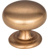 Hardware Resources - 1-1/4'' Diameter Satin Bronze Florence Cabinet Mushroom Knob - Satin Bronze