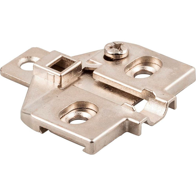 Hardware Resources - Heavy Duty 0 mm Screw Adj 3 Hole Zinc Die Cast Plate for 700, 725, 900 and 1750 Series Euro Hinges - Zinc