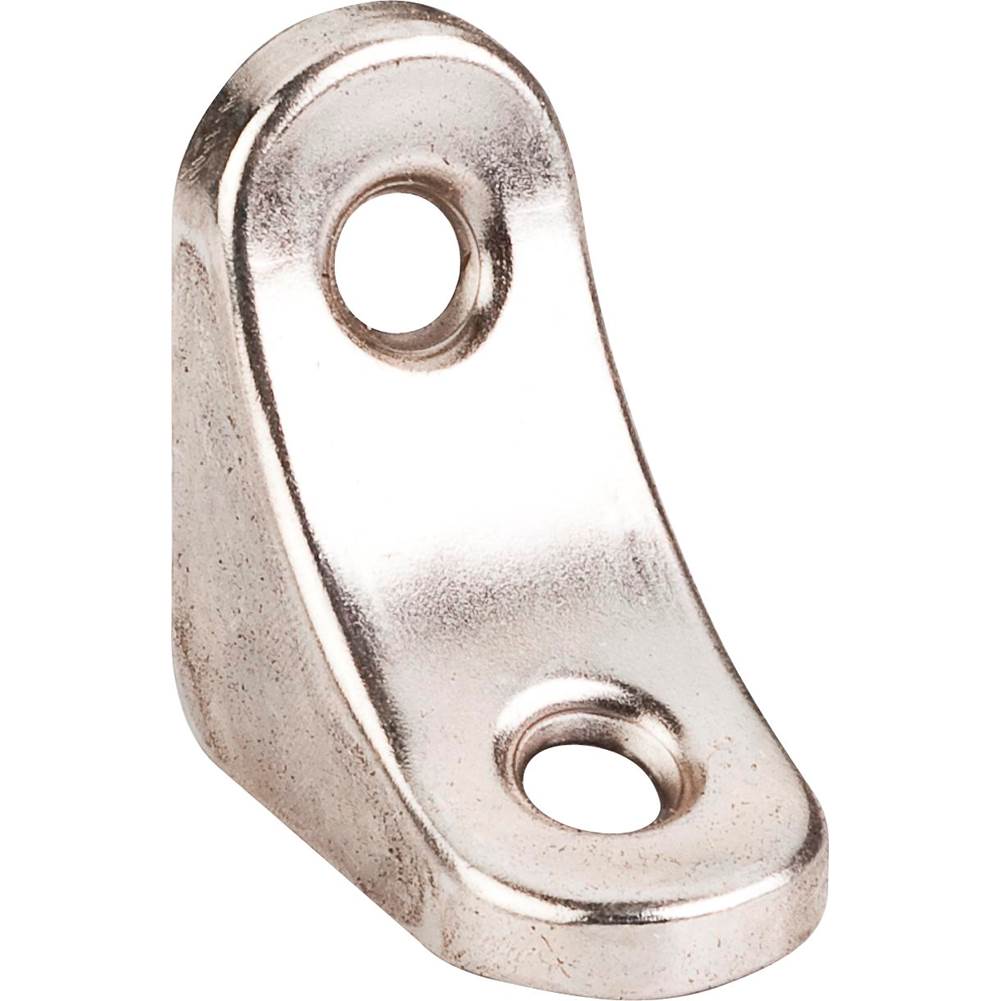 Hardware Resources - 1-3/8'' x 1-3/8'' x 3/4'' Bright Nickel Church Pew Bracket - Bright Nickel