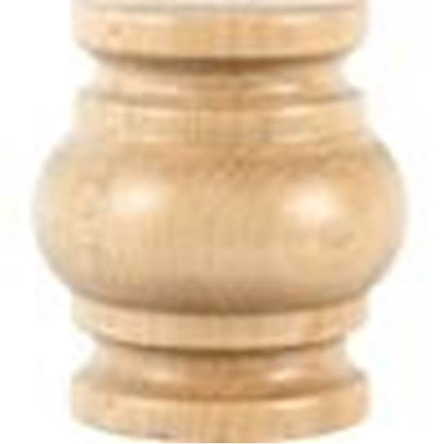 Hardware Resources - 2-1/4'' W x 1-1/8'' D x 2-1/2'' H Alder Half Round Spool Splice - Unfinished